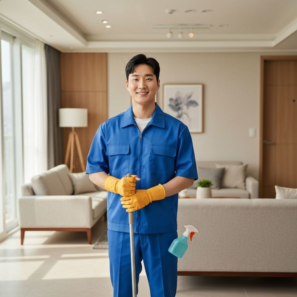 노총각청소 전문 청소 직원